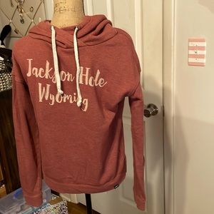 Jackson Hole Wyoming Tech Styles Size Medium Women’s hooded sweatshirt